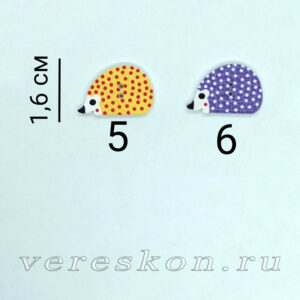 Ёжик (плоский декор)