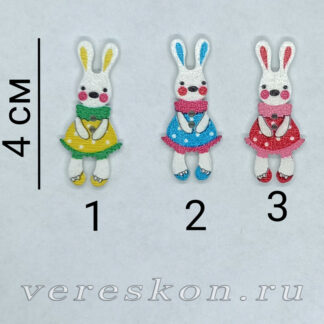 Заяц (плоский декор)