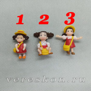 Мини-кукла в красном платье (за 1 шт.)