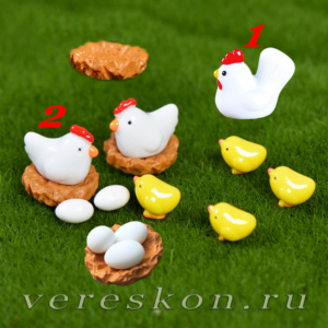 Гнёзда, цыплята