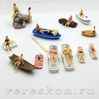 Люди на пляжном отдыхе <br>(за одного «человечка»)