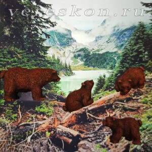 Бурые медведи (за 1 шт)