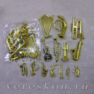 Музыкальные инструменты, золотые