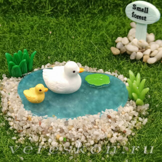 Маленькое озеро (вода с листиком)