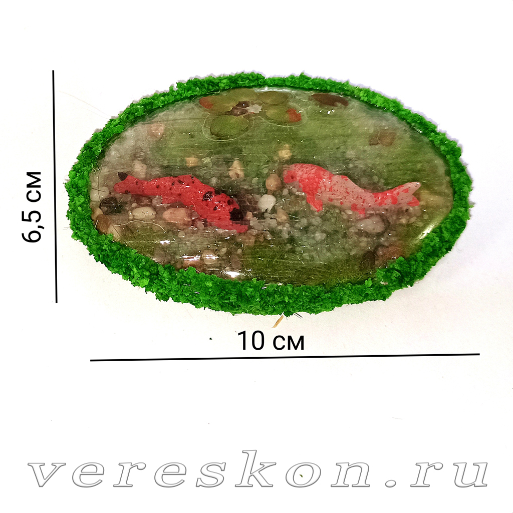 Прудик с рыбками кои