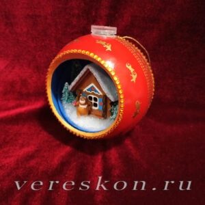 Новогодний шар светящийся большой