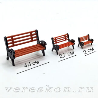 Скамейка двухцветная