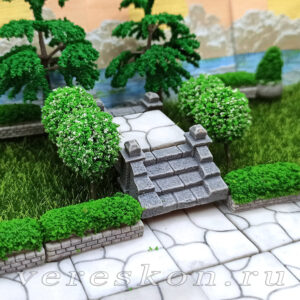 Парковая лестница, тротуарная плитка