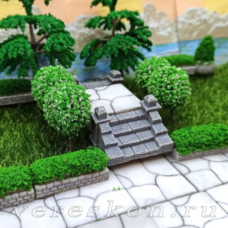 Парковая лестница, тротуарная плитка