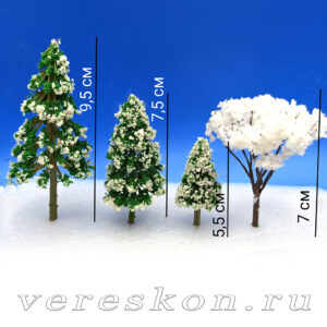 Ёлка с высоким стволом, заснеженная (за 1 шт.)